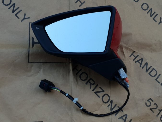 Seat Ibiza / 2017-2022 / Levi retrovizor / 8 Pinova / ORIGINAL 123456