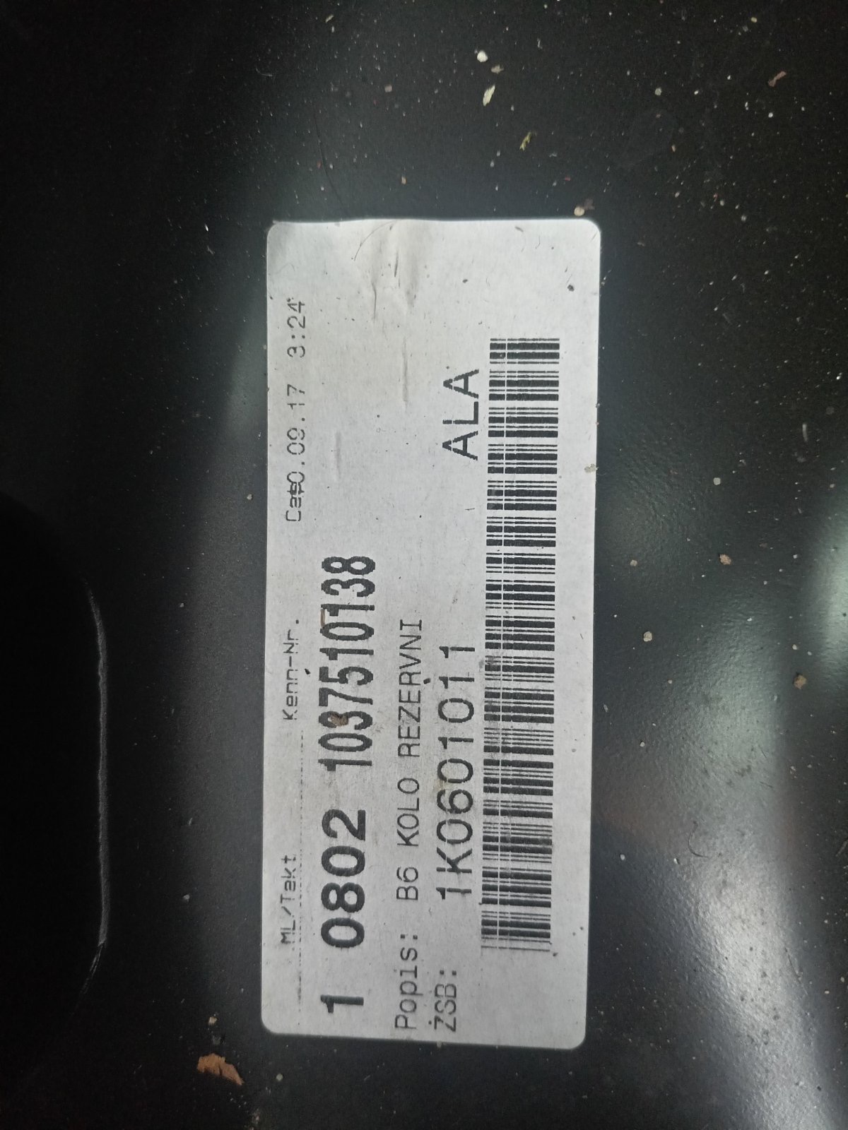 Rezervni tocak superb 1K0601011